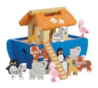 Le Toy Van Gioco educativo Arca di Noè, per Bambini a Partire da 2 Anni, Forme ad Incastro, Forme Geometriche da Inserire, Montessori, Gioco Ecologico, in Legno FSC, Petilou