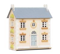 Le Toy Van - H107 - Casa delle bambole Bay Tree in legno certificato FSC, 3 anni, per bambina, 2 piani, l 59 x p 37 x h 67 cm, con scala interna, persiane, finestre e porte apribili, gioco Montessori