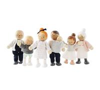 Le Toy Van - La mia famiglia di 4 bambole - Legno, tessuto - P053