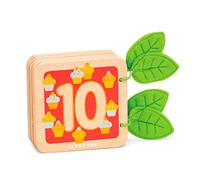 Le Toy Van - PL114 - Gioco educativo libretto in legno per bambini da 1 anno per imparare a contare con i numeri da 1 a 10, giocattolo Montessori, sviluppo linguistico e riconoscimento dei numeri