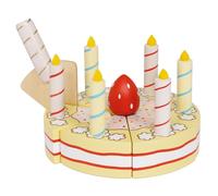 LE TOY VAN torta di compleanno alla vaniglia in legno con candeline