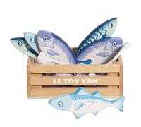 Le Toy Van - Wooden Honeybee Market Fresh Fish Crate Supermarket Pretend Play Sh