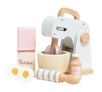 Le Toy Van - TV285 - Gioco educativo impastatrice in legno, 2 anni, mixer con 8 accessori, gioco Montessori, giocattolo ecologico, include 1 mattarello, 1 ciotola, uova, farina, latte, zuccherro