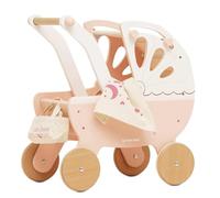 Le Toy Van - TV332 - Gioco educativo ciambelle finte, giocattolo per bambini, 2 anni, set da 4 donuts con confezione regalo, gioco Montessori, in legno naturale FSC e colori a base d'acqua