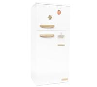 Le Toy Van - TV348 - Gioco educativo frigo giocattolo bambina, per bambini dai 3 anni, per cucina giocattolo in legno Montessori, accessori inclusi, freezer con sportello magnetico