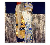 Le tre età della donna Poster di Gustav Klimt 70 x 70 cm Quadri Decorazione per pareti