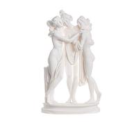 Le Tre Grazie Mitologia Greca Statuetta Aglaia Eufrosine Talia Color Oro 25 cm Altezza Fatto Mano in Grecia