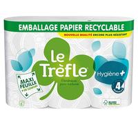 Le Trifle® Hygien+ - Carta igienica - x6 rotoli - 4 spessori - Comfort Ultimate - Morbidezza eccezionale - Maxi foglie, confezione riciclabile, certificato FSC® misto