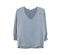 Le Tricot Perugia - Blusa con scollo a V - - Blouses & Shirts - Donna - Blu - M