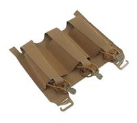 Le Triple Chargeur Tactique Peut Contenir Des Chargeurs de 5,56/.223/7,62x39 mm Dans Une Configuration Légère et À Accès Rapide pour Gilet et Plastron(Brown)