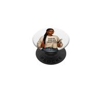 le tue idee contano donna nera auto-aiuto positivo e amore PopSockets PopGrip Adesivo