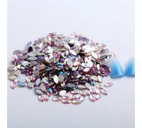 le unghie calde, Decorazione fai da te con strass a retro piatto in acrilico con occhio di cavallo, multicolore, misure multiple, 100 pezzi(17 100Pcs,5x10mm)