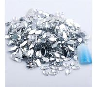 le unghie calde, Decorazione fai da te con strass a retro piatto in acrilico con occhio di cavallo, multicolore, misure multiple, 100 pezzi(1 100Pcs,7x15mm)