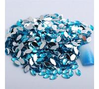 le unghie calde, Decorazione fai da te con strass a retro piatto in acrilico con occhio di cavallo, multicolore, misure multiple, 100 pezzi(11 100Pcs,7x15mm)