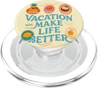 Le vacanze rendono la vita migliore Fresco Estate Vibe spiaggia Vacanza PopSockets PopGrip per MagSafe