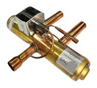Le valvole a condensatore serie 5/8" sono utilizzate sul lato ad alta pressione nei sistemi di condizionamento a fluoro per cambiare la direzione del flusso del refrigerante(AC24V)