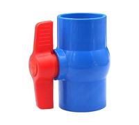 Le valvole manuali in PVC a destra funzionano a due vie per impianti idraulici Valvole resistenti alla corrosione per condutture industriali e domestiche