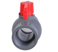 Le valvole rotonde manuali pratiche del PVC progettano a destra per le operazioni facili diametro 47mm per le condutture ad alto flusso Valvole dei materiali del PVC