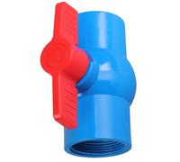 Le valvole rotonde manuali pratiche del PVC progettano a destra per le operazioni facili diametro 47mm per le condutture ad alto flusso Valvole dei materiali del PVC
