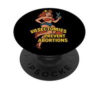 Le vasectomie stile pin-up retrò prevengono gli aborti PopSockets PopGrip Adesivo