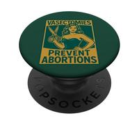 Le vasectomie stile pin-up retrò prevengono gli aborti PopSockets PopGrip Adesivo
