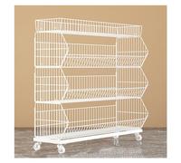 Le verdure, Carrello porta snack con 4 o 5 ripiani, nero e bianco, diverse dimensioni(4 Tier White,L90cm(35.4in))