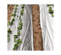 Le verdure, Pellicola riflettente for pacciamatura in argento nero da 0,012 mm for agricoltura, for serre, controllo del calore, pellicole riflettenti a terra(Width 1.2m Length 30m)