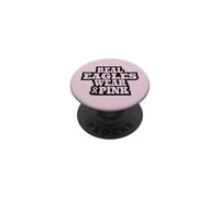 Le vere aquile indossano un supporto rosa per la consapevolezza del cancro al seno PopSockets PopGrip Adesivo