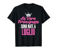 Le Vere Principesse sono nate a Luglio Compleanno Maglietta