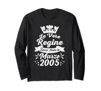 Le Vere Regine Sono Nate a Marzo 2005-21 Anni Regalo Maglia a Manica