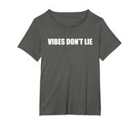 Le Vibrazioni Non mentono Maglietta, Donna Plus-Size, Asfalto, 5X