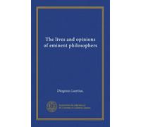 Le vite e le opinioni di eminenti filosofi: Facsimile Vol