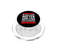 Le vite nere contano più di sentimenti bianchi controllare privilegio PopSockets PopGrip per MagSafe