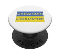 Le vite ucraine contano gratis Ucraina Libertà Pace Solidarietà PopSockets PopGrip Adesivo