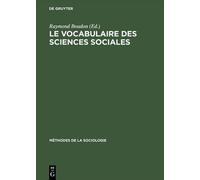 Le vocabulaire des sciences sociales (Copertina rigida)