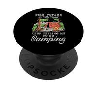 Le voci nella mia mano continuano a dirmi di andare in campeggio PopSockets PopGrip Adesivo