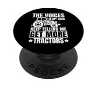 Le voci nella mia testa continuano a dirmi ottenere più trattori fattoria PopSockets PopGrip Adesivo