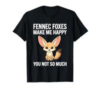 Le Volpi di Fennec Mi Rendono Felice Non Tanto Maglietta