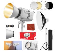 LE200Bi/LE300Bi Kit Godox luce continua con softbox, treppiede CRI98+, controllo Bluetooth/DMX per studio (bianco, LE300BI)