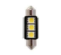 LE2D 12V Led Series - 3 Smd X 3 Chips - (C5w) - 10X36 Mm - Sv8 5-8 - 1 Pz - Scat