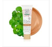 LÉA NATURE SO BiO Etic| CC Crema Color Control certificata Bio - Perfect | Medio | Cura abbellimento | Anti-arrossamento, Anti-affaticamento, Anti-tinto opaco | Centella asiatica bio | Vegan|Made in