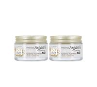 Léa NATURE SO BiO Etic| Crema Nutriente Ridensificante Notte - Precious Argan Pelle Mature | Nutre & Raffermit | Collagene vegetale | 99% di origine naturale | Made in France| Set di 2 x 50 ml