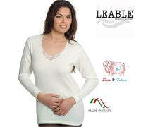 LEABLE 3 MAGLIA DONNA LANA E COTONE MANICA LUNGA 96