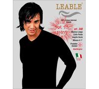 Leable 348 T-Shirt Maglia Uomo Collo V Manica Lunga Caldo Cotone Felpato 4 5 6 7