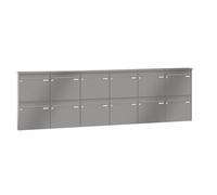 Leabox Aufputzbriefcassetta in RAL 9007 grigioalluminio 12