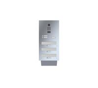 LEABOX cassetta postale passante a muro con citofono e telecamera acciaio Jägerox 3 volte DoorBird D210E