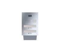 LEABOX cassetta postale passante a muro con citofono e telecamera in acciaio inox 2 volte Busch-Jäger-Welcome 2CKA008300A0323