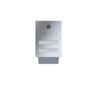 LEABOX cassetta postale passante a muro con citofono e telecamera in acciaio inox 2 volte ELCOM BEC-200