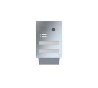 LEABOX cassetta postale passante a muro con citofono e telecamera in acciaio inox 2 volte Siedle Typ 613/618/653/658