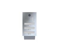 LEABOX cassetta postale passante a muro con citofono e telecamera in acciaio inox 3 volte GIRA D59
